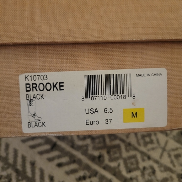 KORK-EASE Black Leather Platform Wedge Boots w/ Buckle Details EUC - Picture 6 of 7